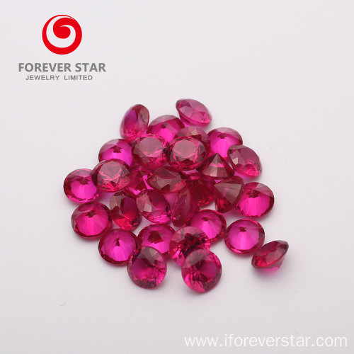 Wholesale Trendy Created Stone Created Ruby red corundum